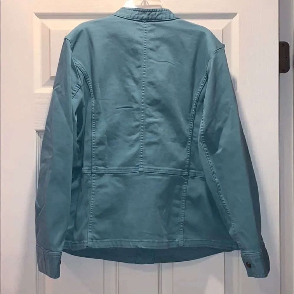 Talbots Band Collar Military Style Jacket - Picture 5 of 6